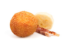 Croquetas de bacon y plátano