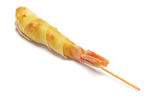 Espiral de langostino con coco y curry